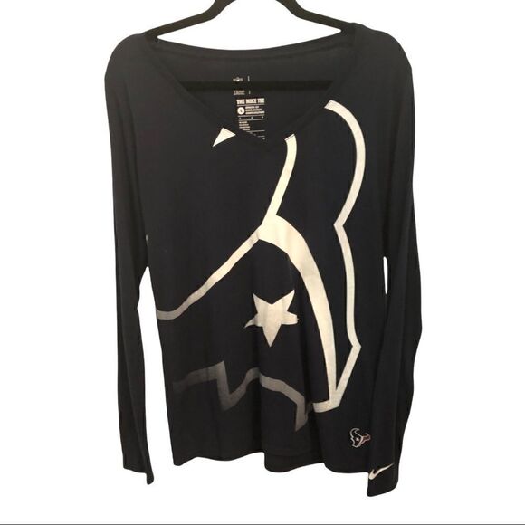 Women’s long sleeve NFL Nike Texas vee neck - Picture 2 of 4